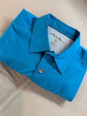 Eddie Bauer Men's Short Sleeve Fishing Shirt Size S